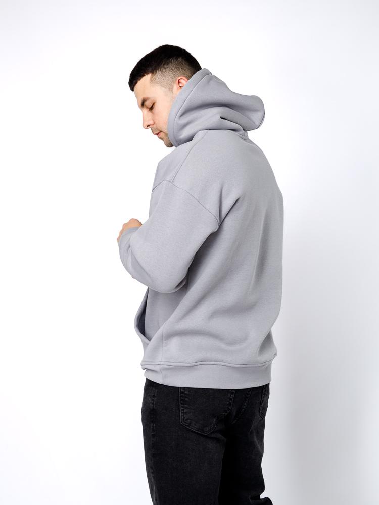 Худі чоловіче ЦБ-00233120 р. 50 Сірий (SKT000940674) - фото 5 Худі чоловіче ЦБ-00233120 р. 50 Сірий (SKT000940674) - фото 5