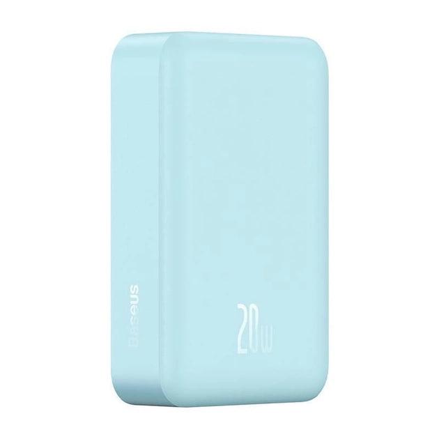 Повербанк Baseus Magnetic Mini 20000 mAh 20 W 2в1 QC3.0+PD3.0 с беспроводной зарядкой Qi 15 W Blue (PPCX150003) - фото 4