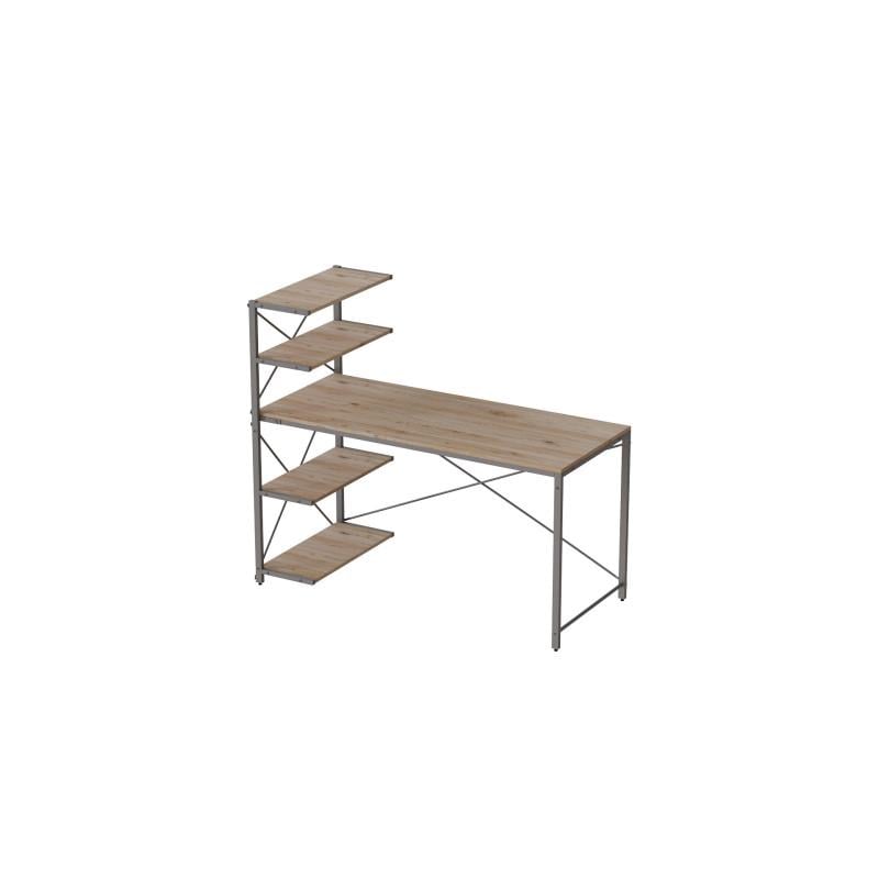 Компьютерный стол Ferrum-decor Jack 120 металл/ДСП Серый/ Дуб Сан-Марино (FRD-104394)