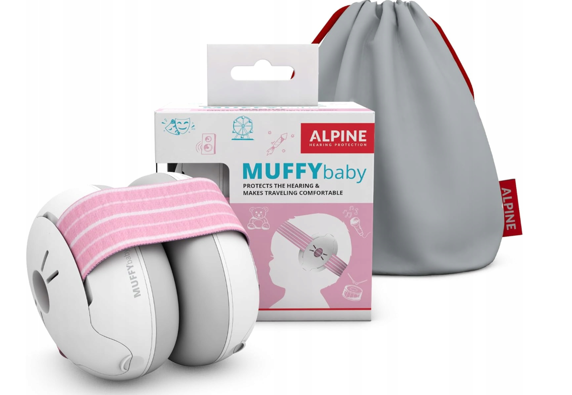 Навушники-накладки Alpine Muffy Baby для захисту слуху немовлят до 3 років Рожевий (31495290)