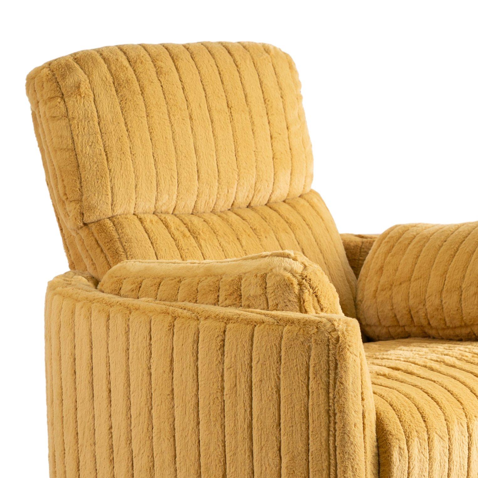 Крісло м'яке Mebel Elite RAUL розкладне з реклайнером Гірчичний (ME.RAUL/CU/SZTR/FW) - фото 10