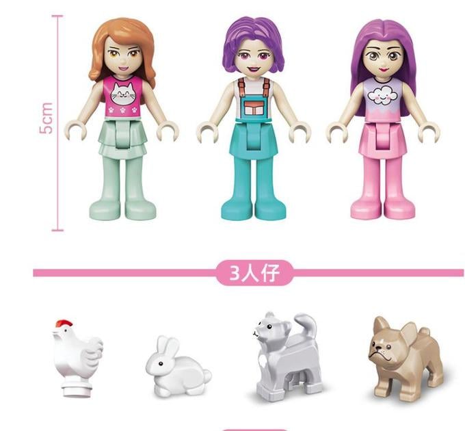 Конструктор для девочек Girls Friends Домик на дереве с куклами и животными 504 дет. - фото 3 Конструктор для девочек Girls Friends Домик на дереве с куклами и животными 504 дет. - фото 3