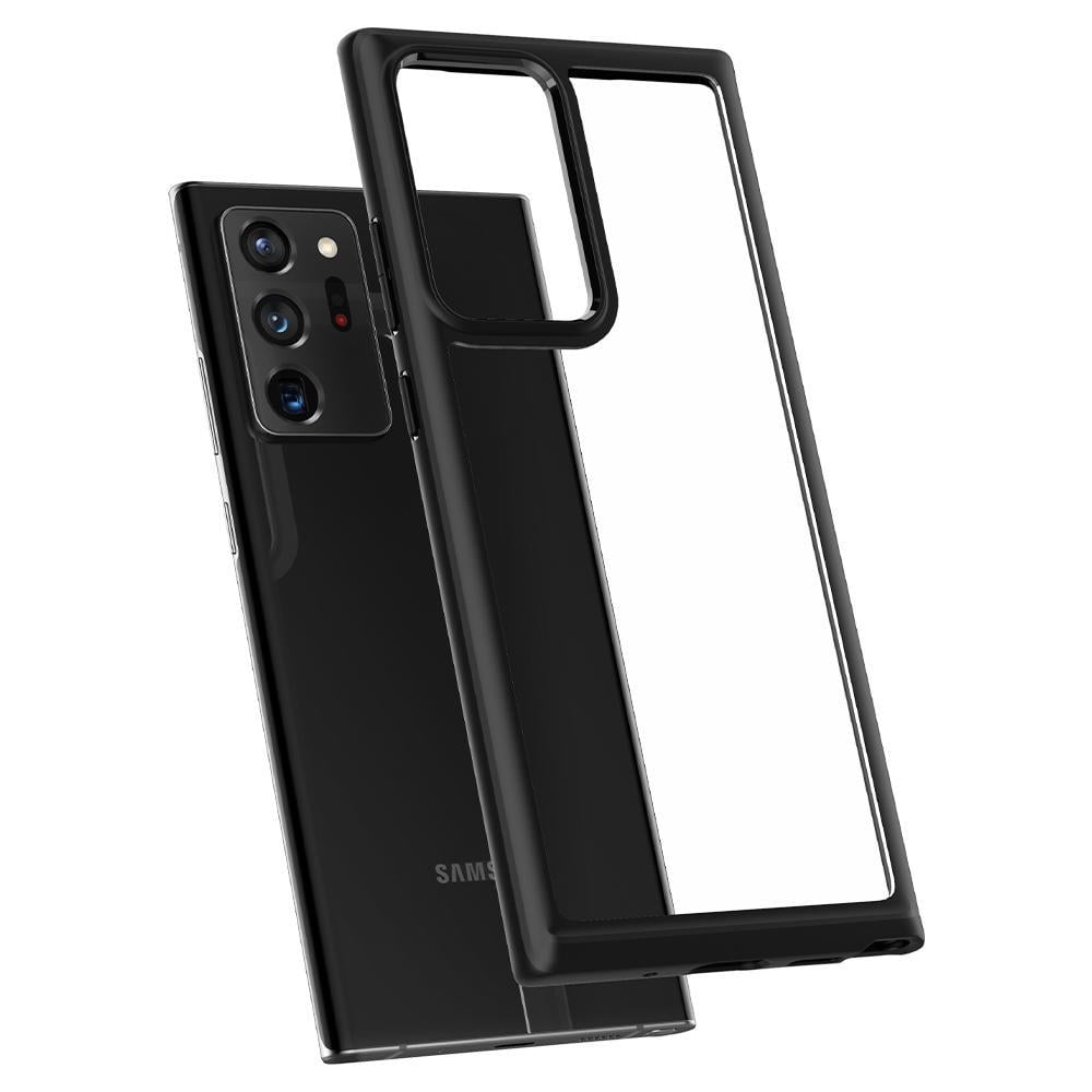 Чехол прозрачный противоударный Spigen Ultra Hybrid для Samsung Galaxy Note 20 Ultra 6.9" Matte Black