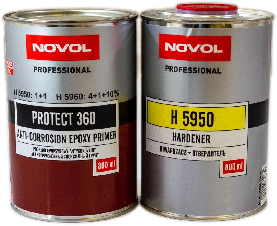 Грунт эпоксидный NOVOL Protect 360 отвердитель 5950 800 мл Anti-Corrosion 1:1 0,8 л (000025332) - фото 1