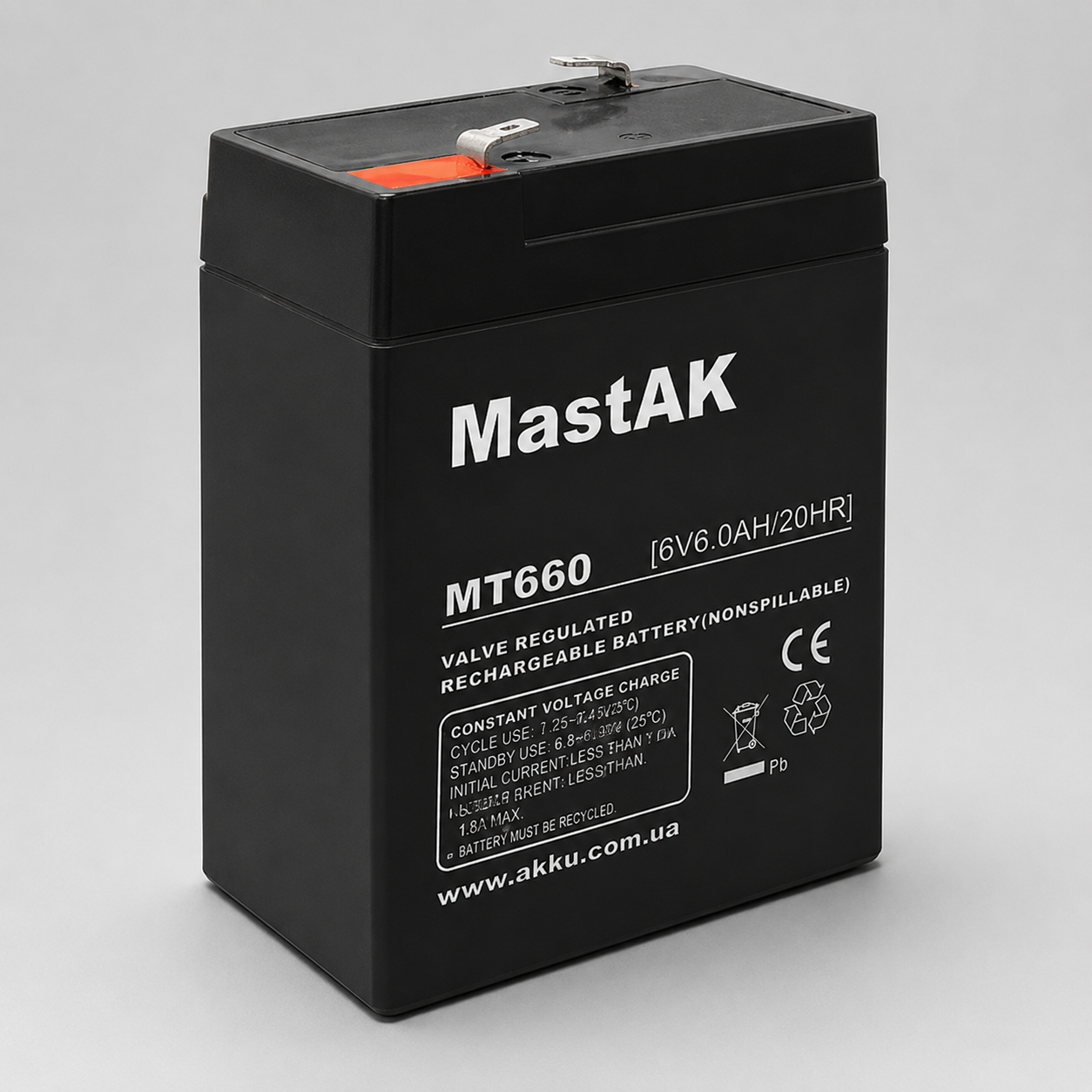Аккумулятор MastAK MT660 6V 6 Ah (185154)