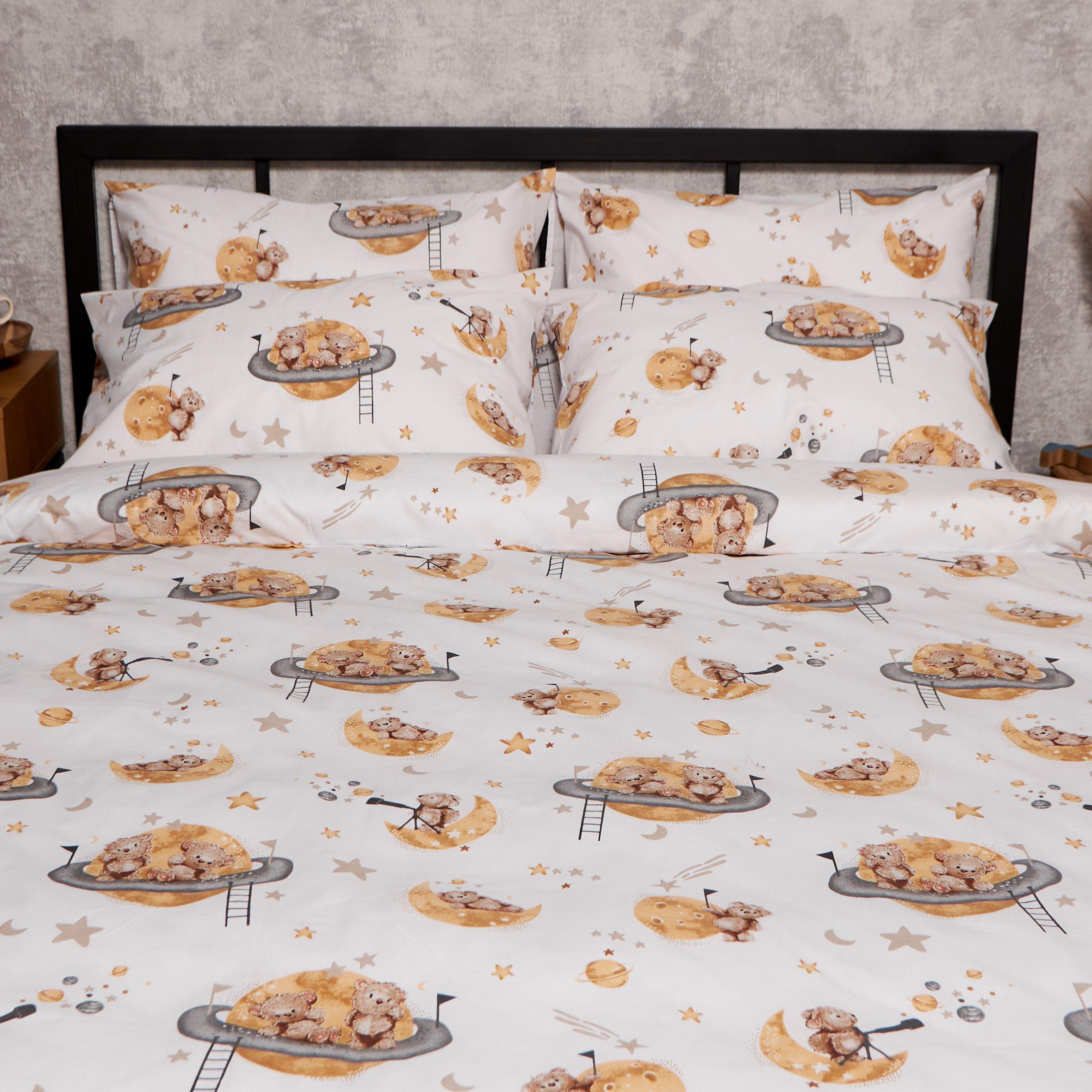 Набор наволочек Moon&Star Gold Люкс Teddy Dreams бязь 40х40 м/2 шт. (MS-840001464)