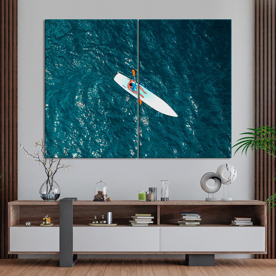 Картина спорт Спортсмен на сап-борде 165x122 см (A1235-2)