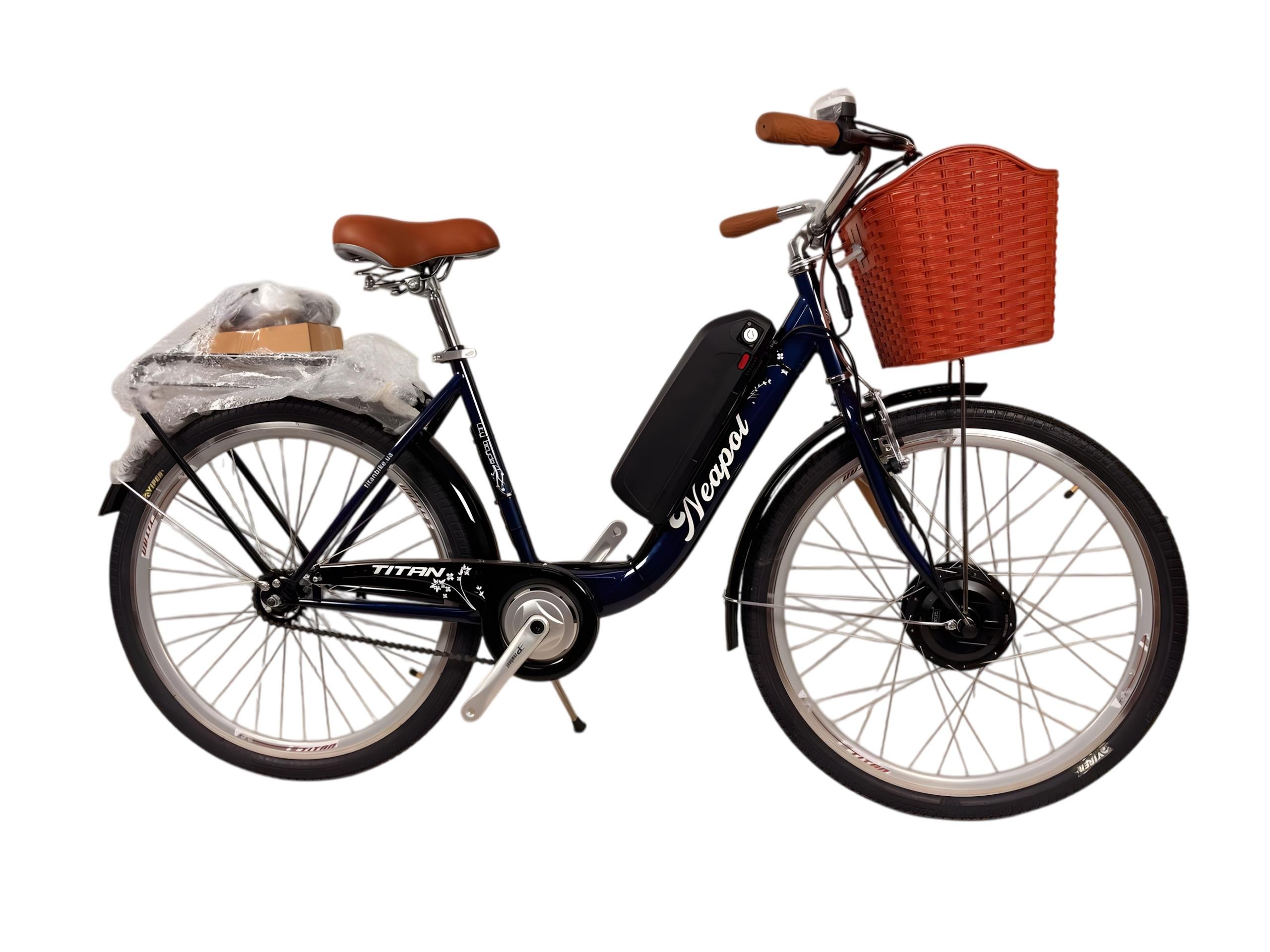 Електровелосипед Titan Neapol 26" 18" передній 500 W 48 V 10 Ah Синій