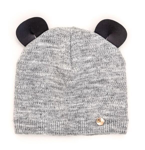 Шапка детская для девочек Элли D884 флис 44-48 см Светло-серый