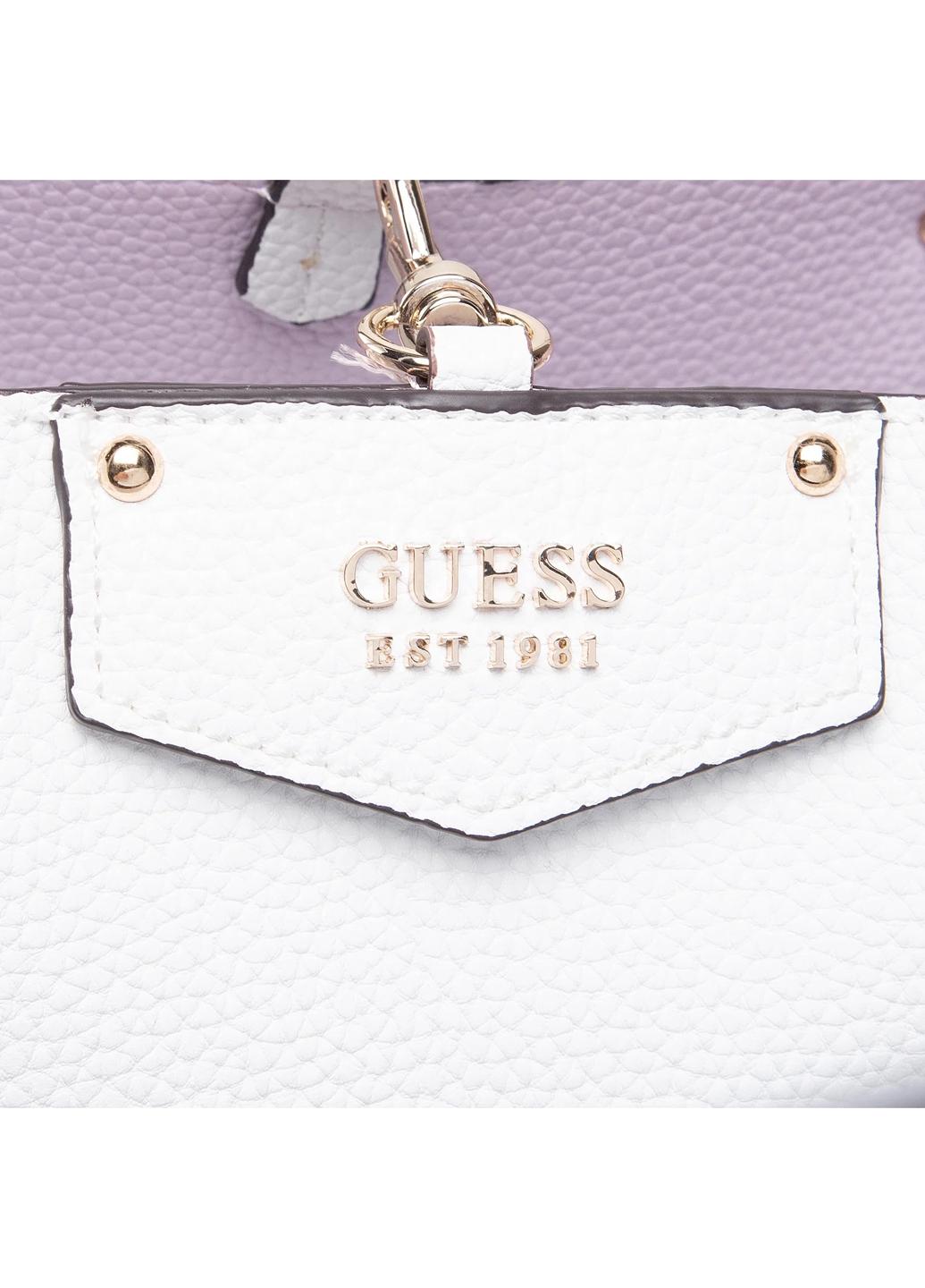 Сумка c косметичкой двухсторонняя сэтчел женская из эко кожи Guess ECO BRENTON GIRLFRIEND SATCHEL HWEVG839009-ALM Белый - фото 9 Сумка c косметичкой двухсторонняя сэтчел женская из эко кожи Guess ECO BRENTON GIRLFRIEND SATCHEL HWEVG839009-ALM Белый - фото 9