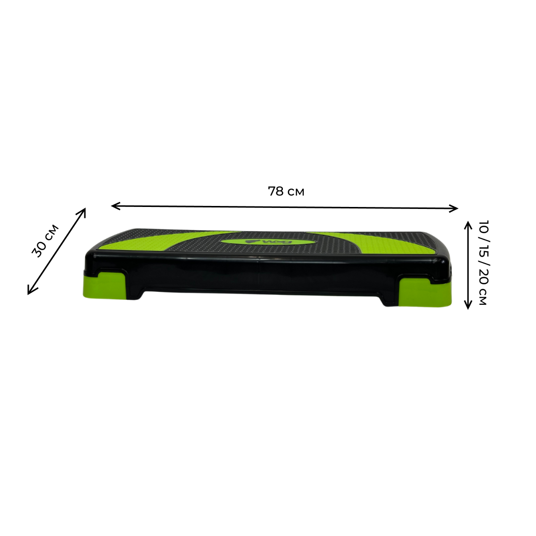 Степ-платформа WCG EasyStep 3-ступенева Зелений (W-044) - фото 2