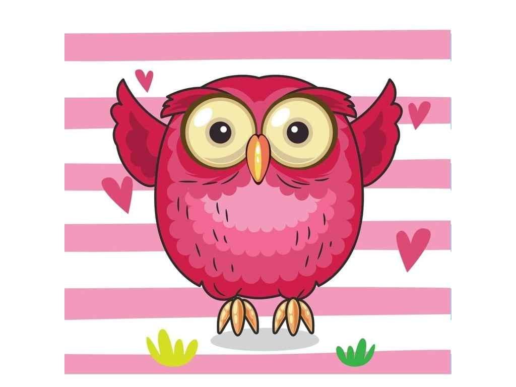 Картина по номерам Strateg Красная сова 30х30 см (ES209)