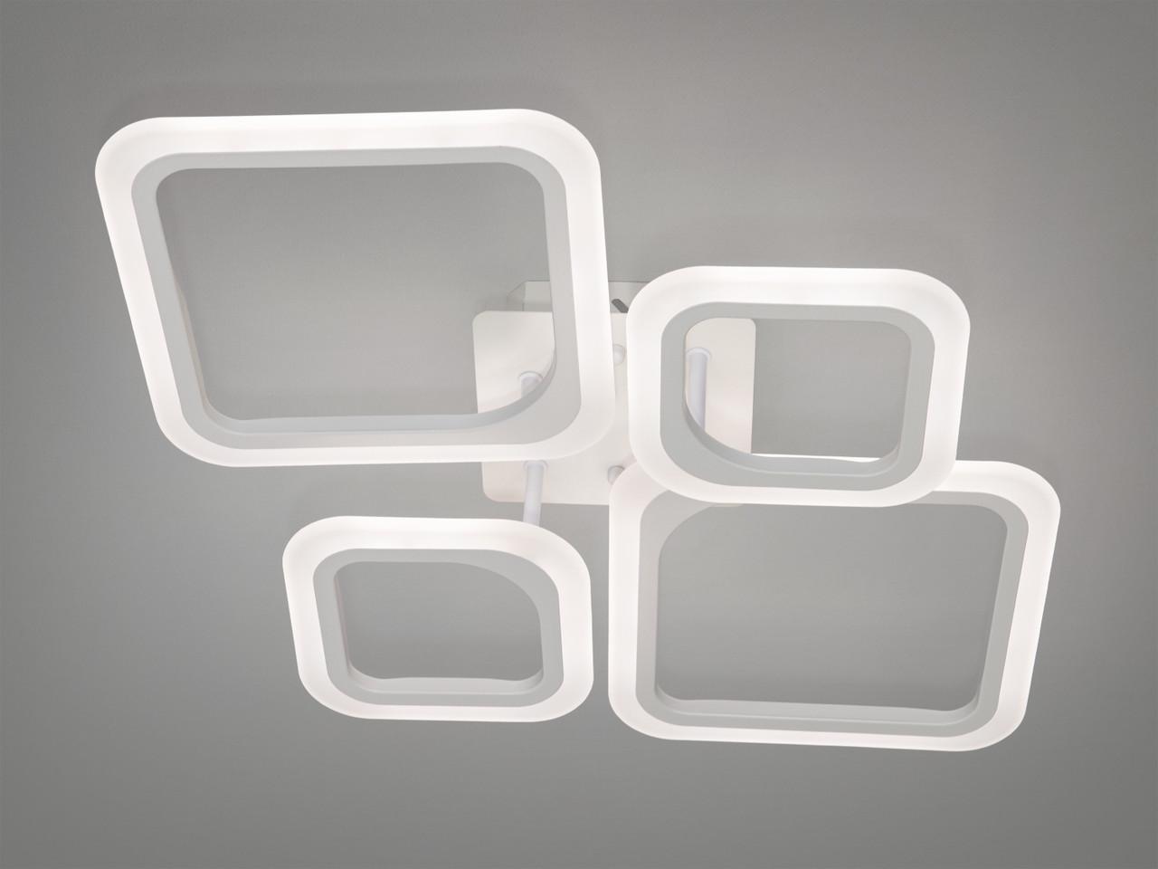 Люстра LED в детскую с димером A8060-2+2WHDIM-LS 52W на 8 м2 Белый (2580315122) - фото 2