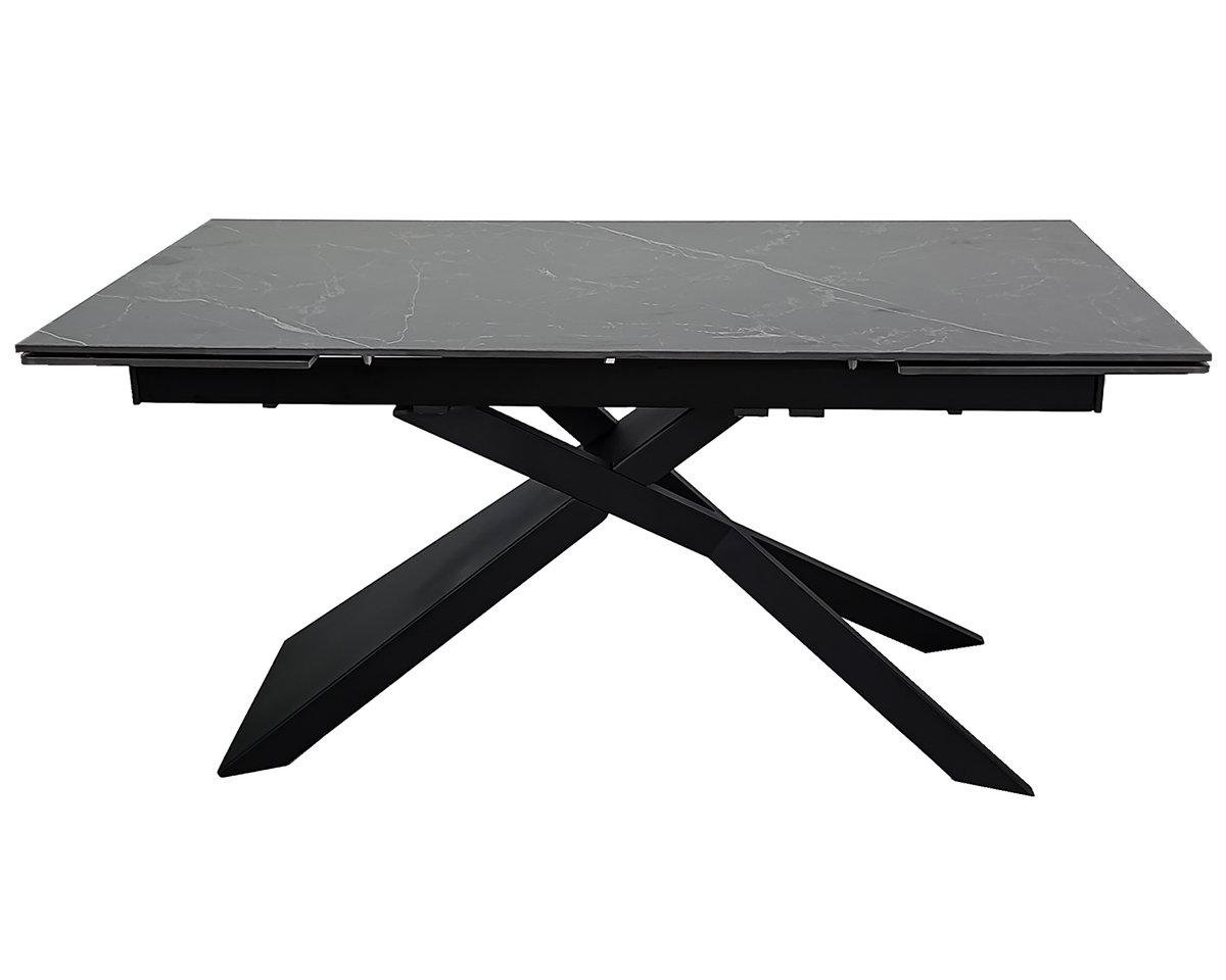 Стол обеденный раскладной Intarsio MADISON CERAMIC 160-240х90 см Черный мат (MADISON160) Стол обеденный раскладной Intarsio MADISON CERAMIC 160-240х90 см Черный мат (MADISON160)