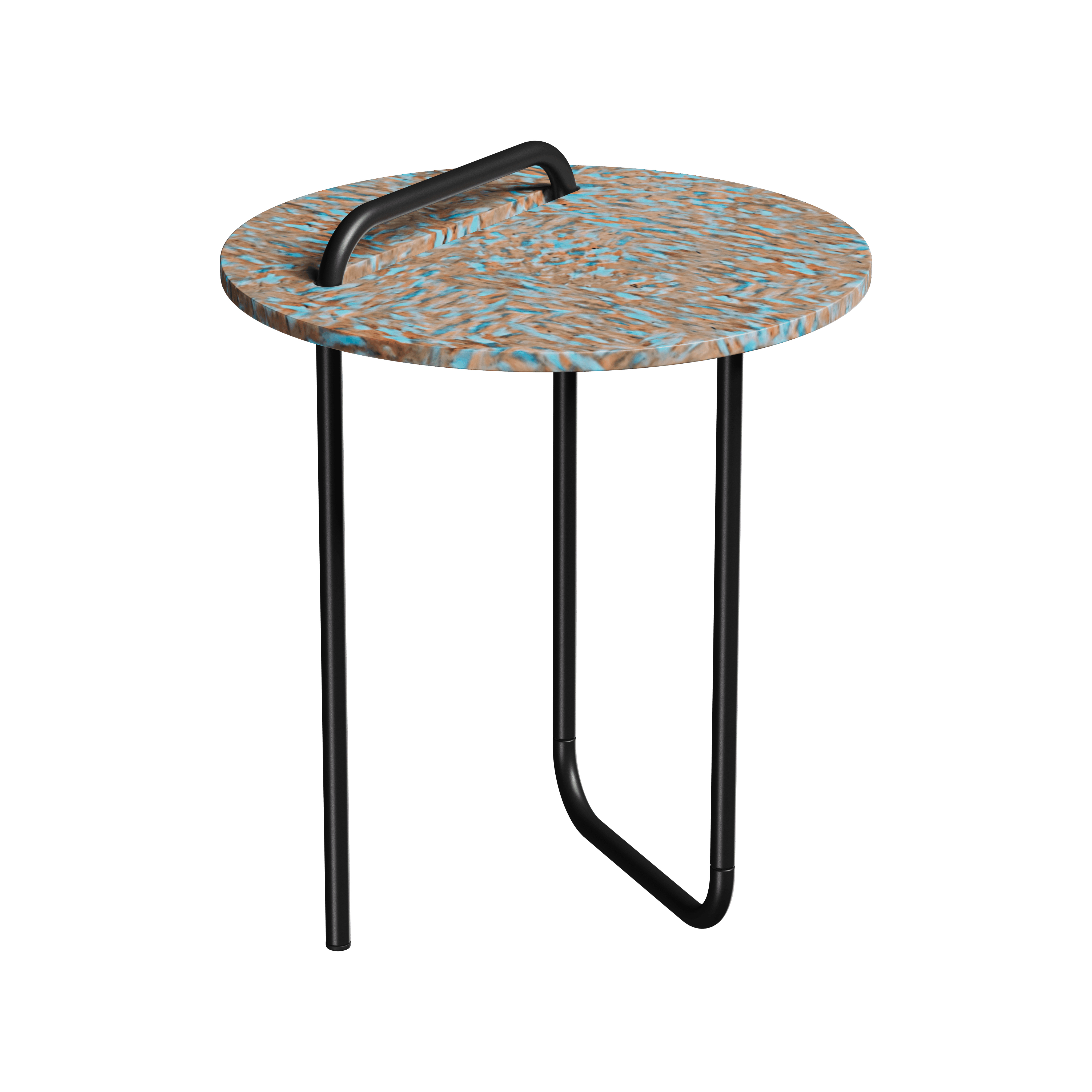 Стіл журнальний Recast Plastic терацио круглий 50 см (CTR50) - фото 1