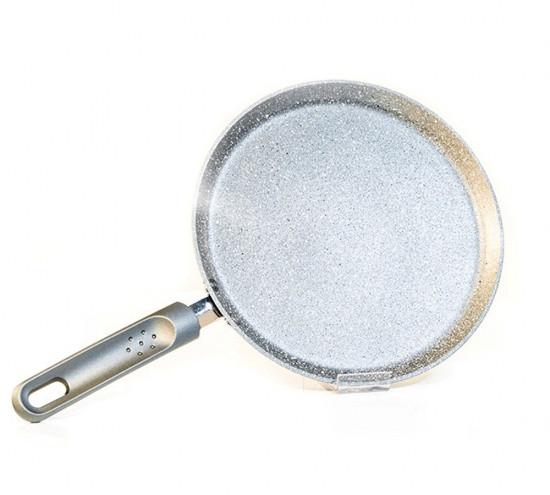 Сковорідка для млинців Fissman Moon Stone 20х2 см алюмінієва з кам'яним антипригарним покриттям (AL-4404.20)