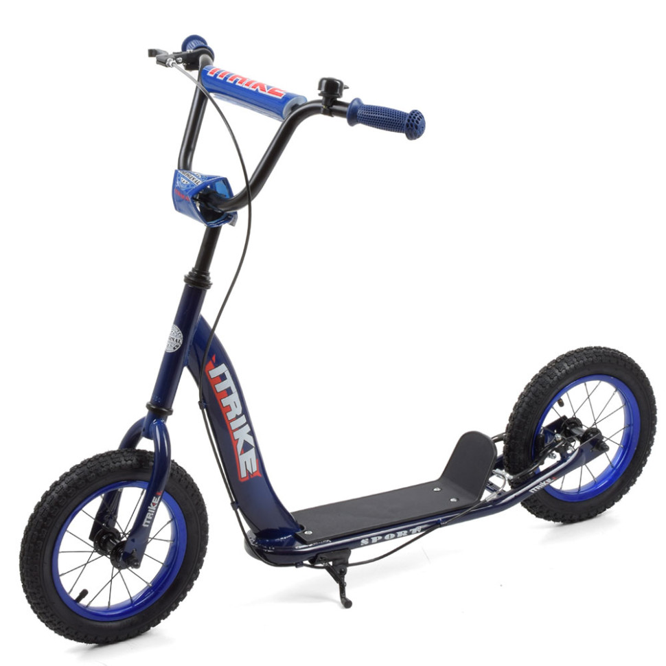 Самокат городской iTrike двухколесный с резиновыми колесами Белый (DS-171-S-235)