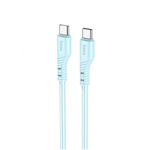 Кабель Hoco X97 Crystal Type-C to Type-C 3A 60W 100 см Light Blue