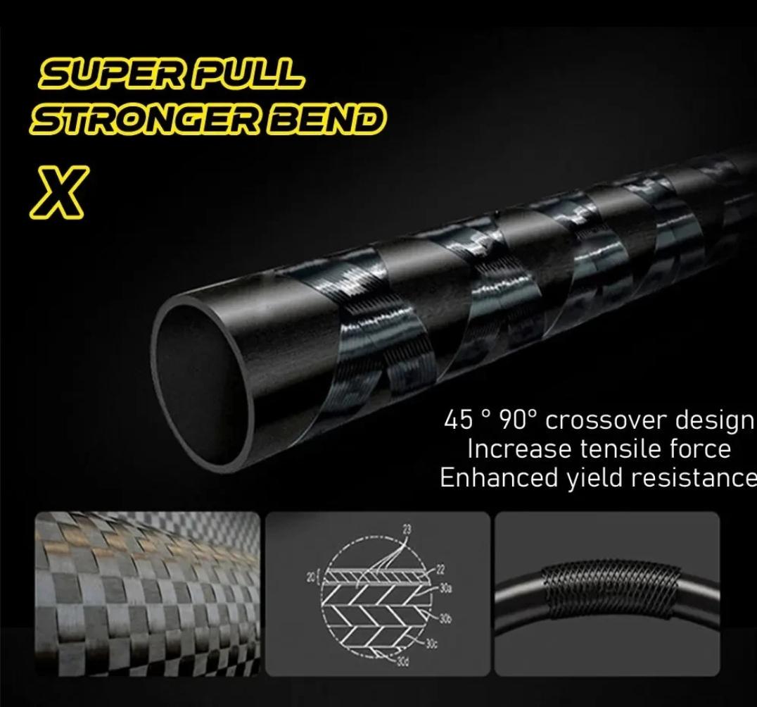 Вудилище махове Bakawa Super pull карбон 118 г 3,6 м (B3,6) - фото 9