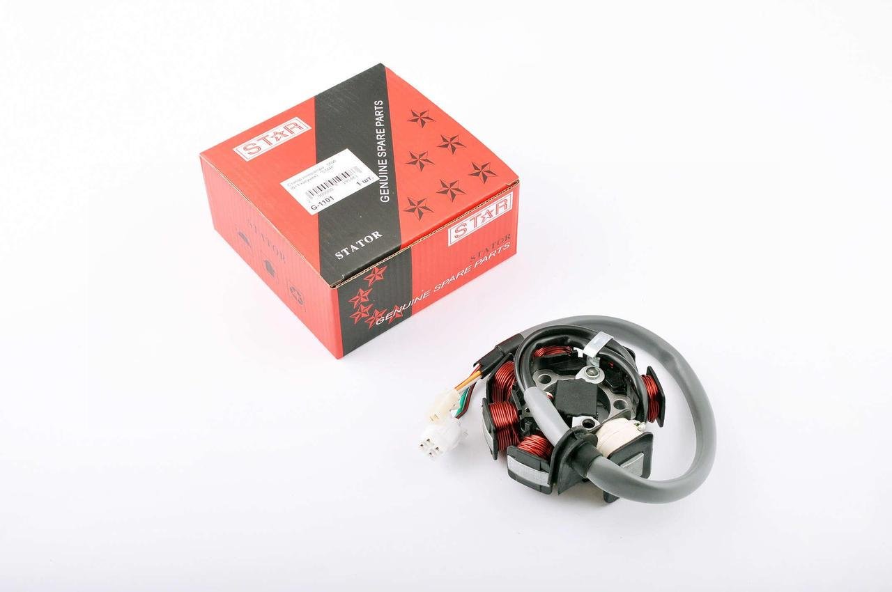 Статор генератора STAR Yamaha VINO 125/CYGNUS 125 5NW 6+1 котушок/5 проводів (2177267764)