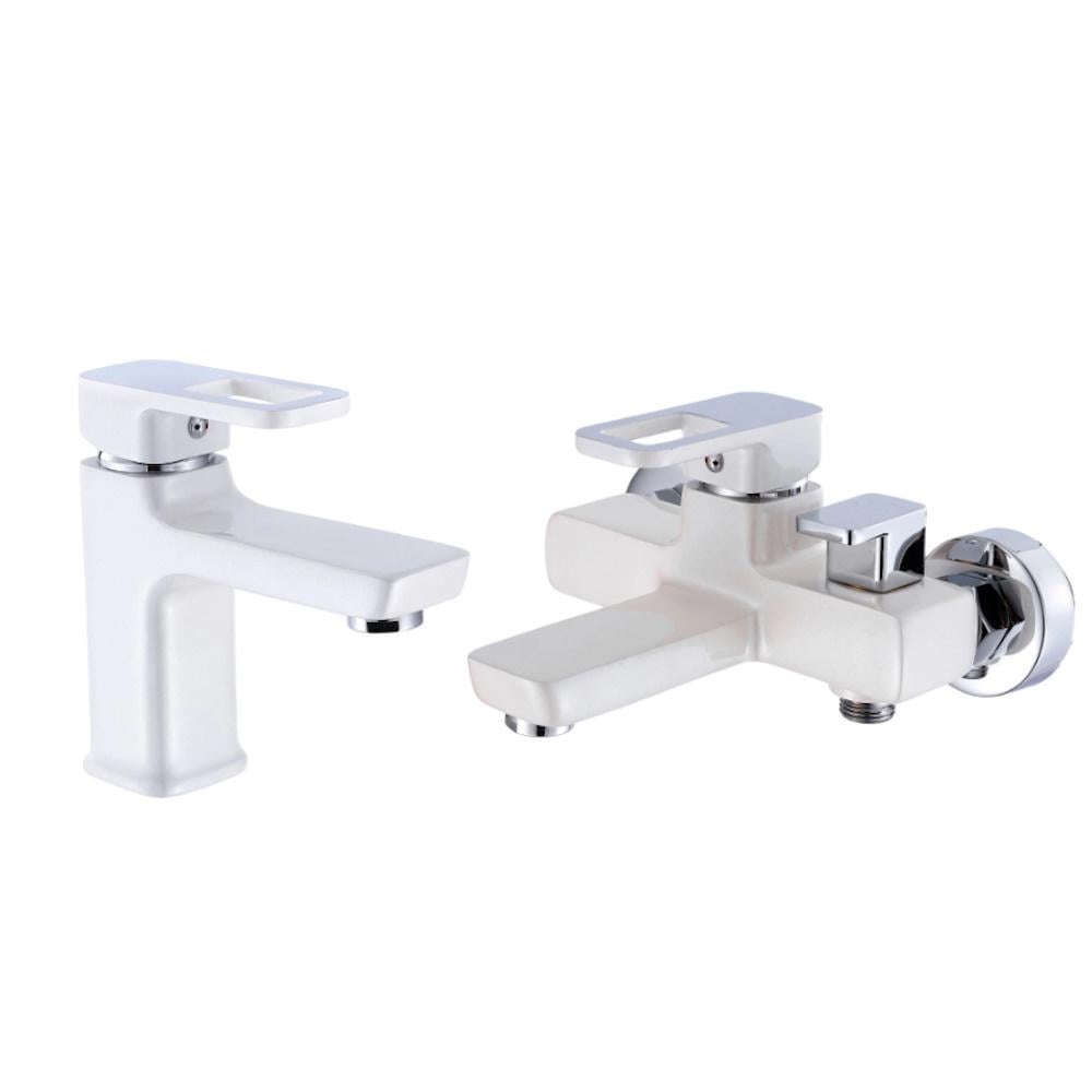 Набір змішувачів для ванни Lidz Wawel 001/Wawel 006 White (FRRS00052490)