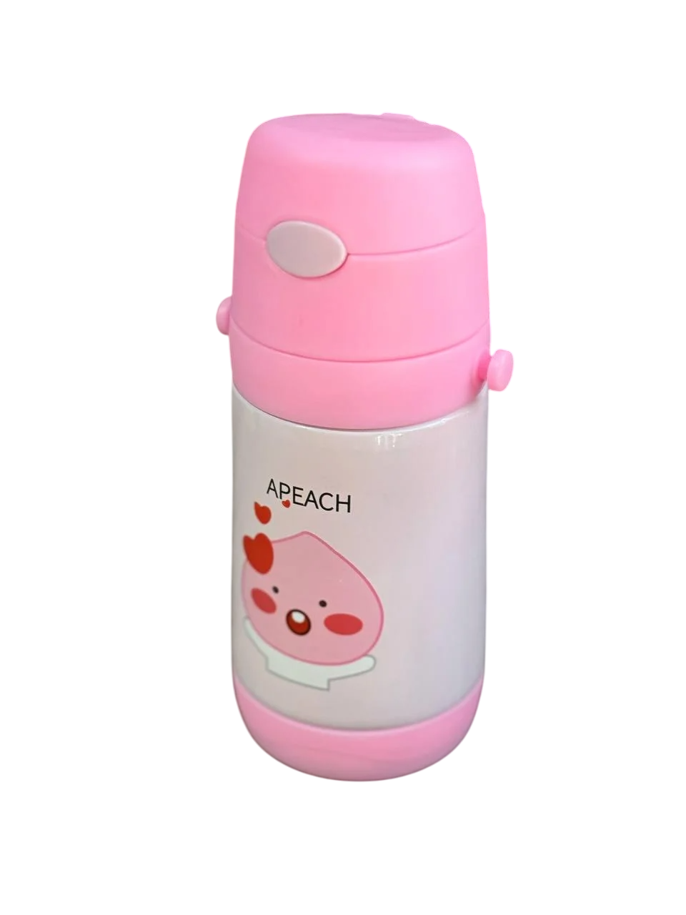 Термос-поилка детская Stenson MT-2090-50 с трубочкой 350 мл Розовый (2771996686)