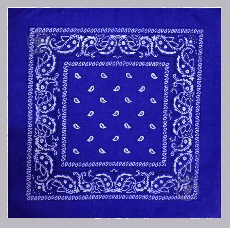 Бандана с рисунком 55х55 Синяя (K004/2)