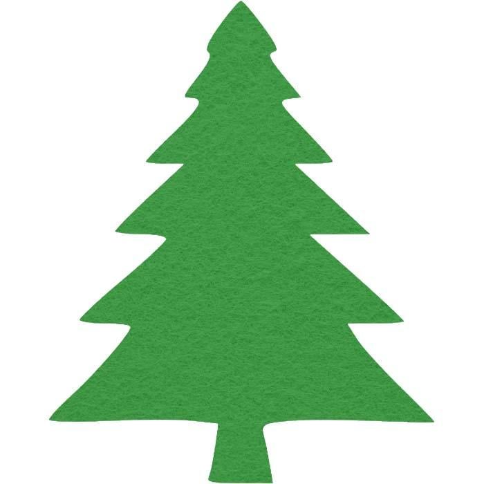 Вырубка из фетра/фоамирана Елка №4 2x2,5 см (3701050213)