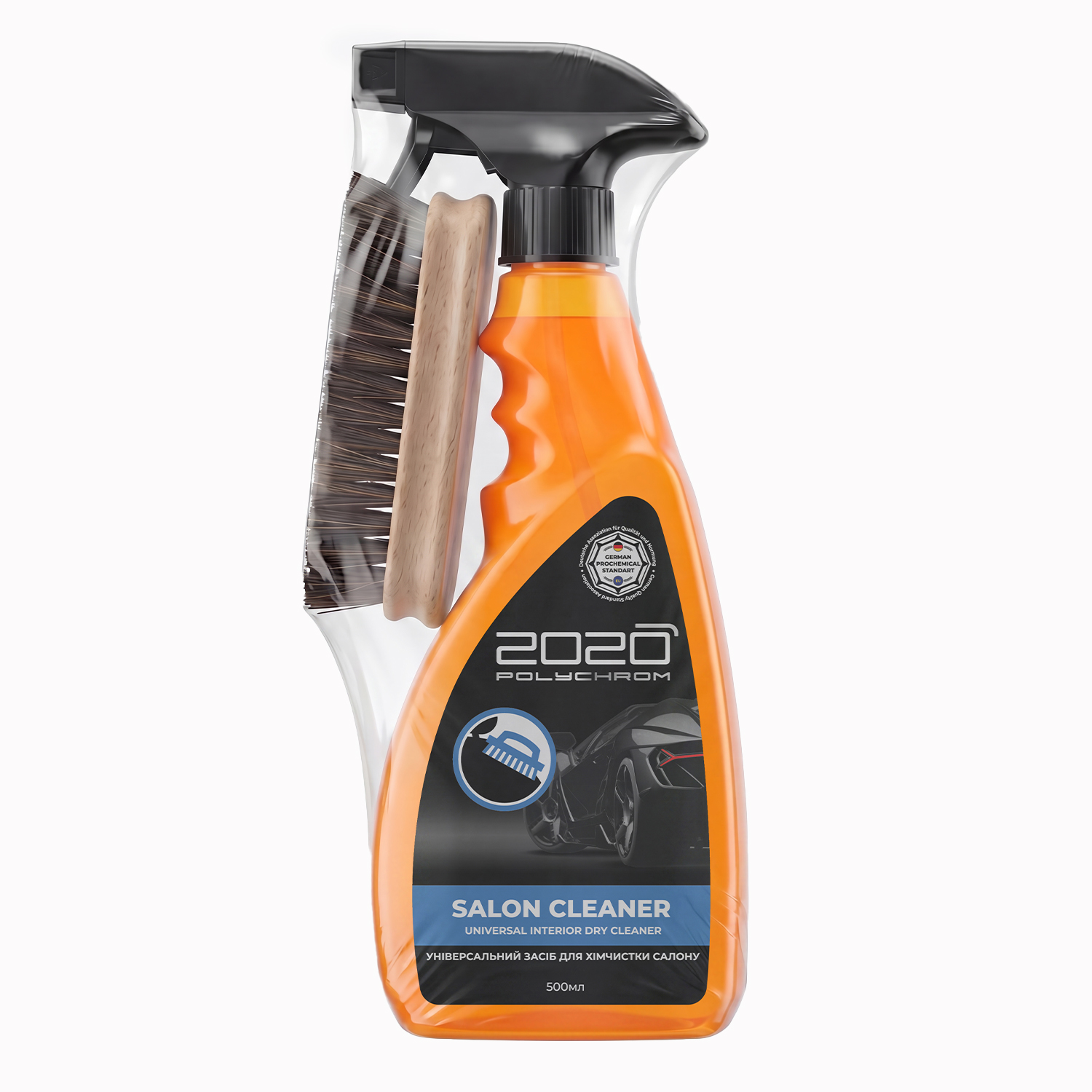 Средство для химчистки салона универсальное POLYCHROM 2020 SALON CLEANER 500 мл со щеткой (POLYCHROM2020-SALON-CLEANER-500--BR)