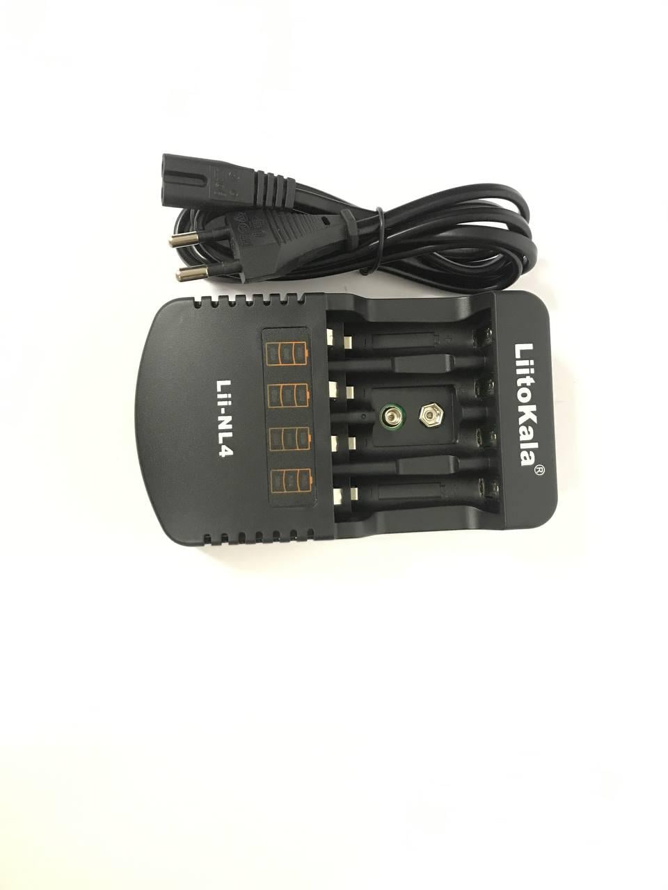 Мережевий зарядний пристрій Liitokala Lii-NL4 4 акумулятора AA\AAA\18650\9V