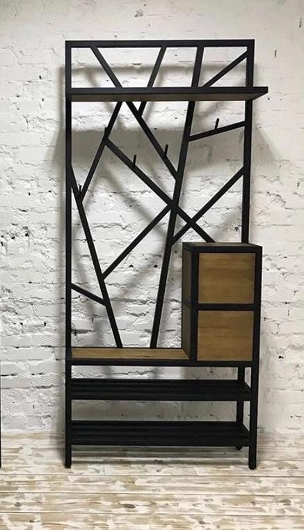 Вешалка для прихожей EcoLoft Лофт IN-2186 Коричневый (23564854)