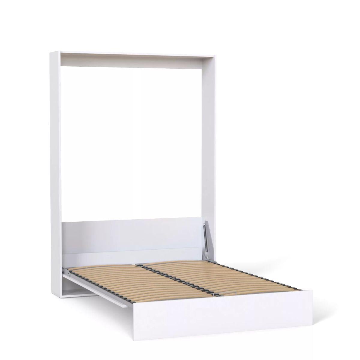 Кровать-шкаф откидная двуспальная AiH Mitra с подъемным механизмом и ламелями 140х200 см Нимфея Альба (SM01161900000)