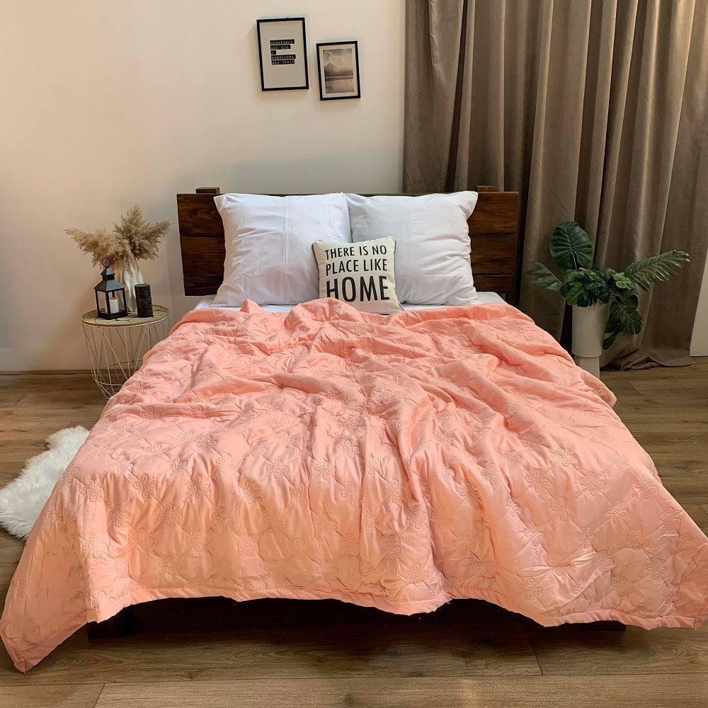 Одеяло микрофибра 140х205 см Персиковое (Дal-lito-termkovdra25-1-03)