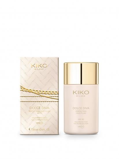 Тональний флюїд Dolce Diva Perfecting Face Fluid SPF 50 Kiko Milano 28 мл Тональний флюїд Dolce Diva Perfecting Face Fluid SPF 50 Kiko Milano 28 мл