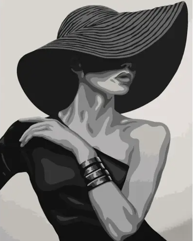 Картина по номерам Brushme Таинственная незнакомка Strateg 40x50 см (DY380)