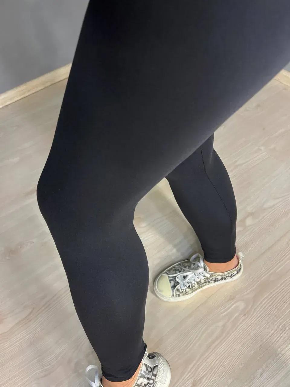 Лосины женские Oysho 0124 NanoFit широкий пояс 4XL Черный (26259342) - фото 6