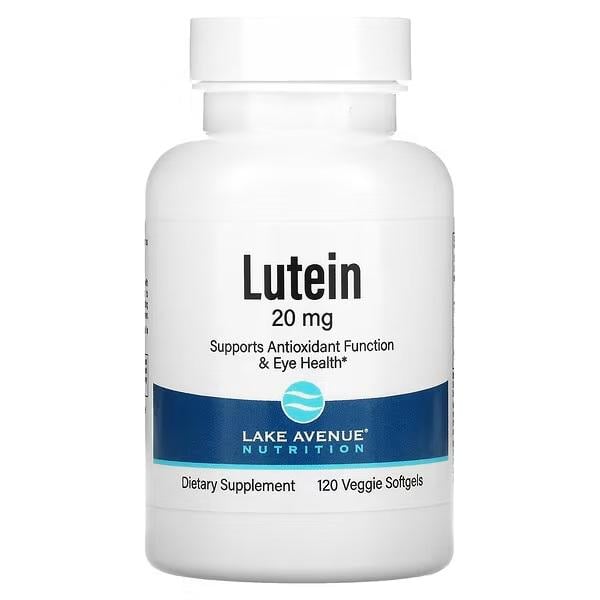 Добавка Lake Avenue Nutrition Лютеин 20 мг 120 вегетарианских капсул