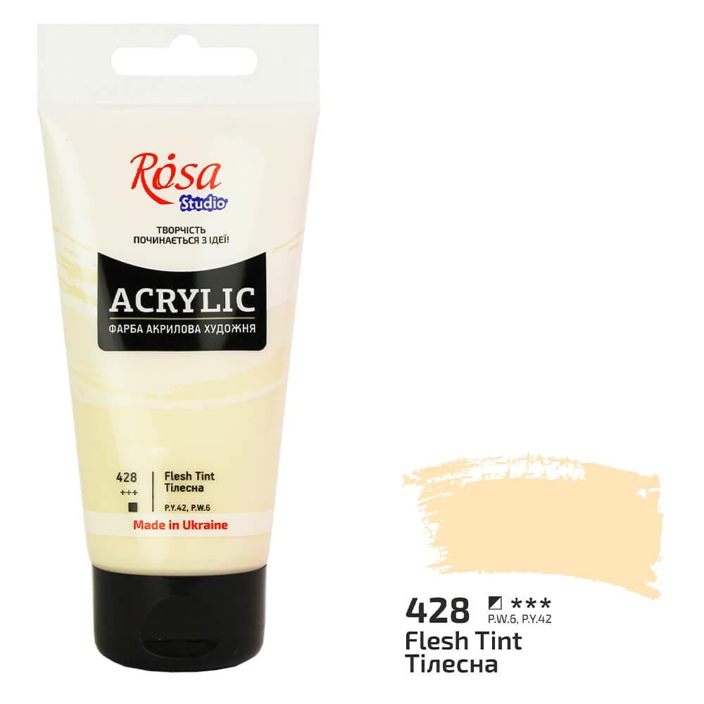 Акрилова фарба Rosa Studio 428 75 мл Тілесний (32241428) - фото 1 Акрилова фарба Rosa Studio 428 75 мл Тілесний (32241428) - фото 1