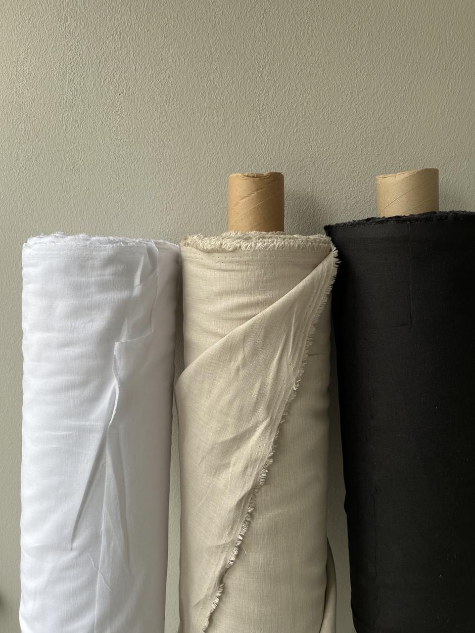 Ткань LINEN PLUS 56% лен 44% вискоза 143 см 101 Белый - фото 5 Ткань LINEN PLUS 56% лен 44% вискоза 143 см 101 Белый - фото 5