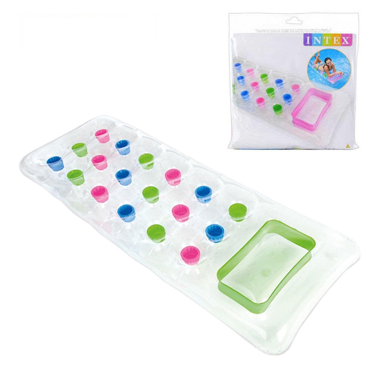 Надувной матрас Inteх 59894 винил 188х71 см Зеленый (18142519)