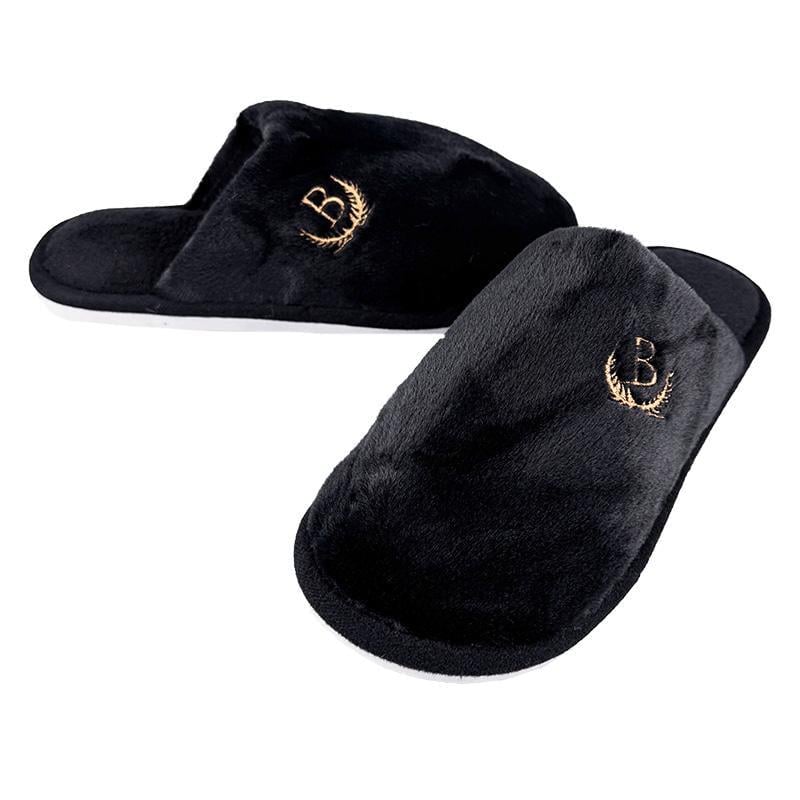 Тапочки домашні чоловічі хутряні 10272-1 p. 41 26,5 см Чорний - фото 2 Тапочки домашні чоловічі хутряні 10272-1 p. 41 26,5 см Чорний - фото 2