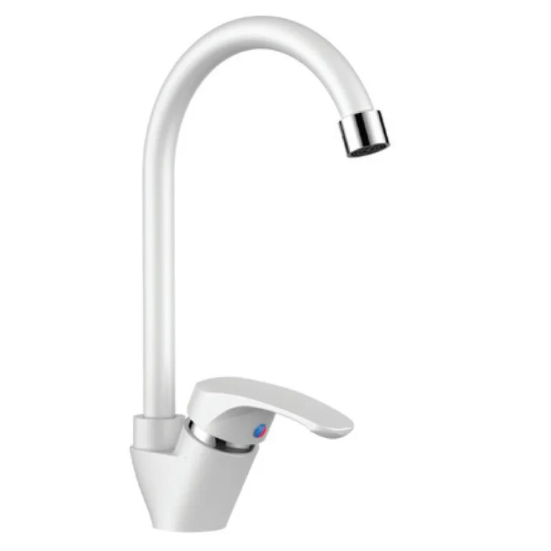 Смеситель для кухни PLAMIX Afina-011 White без подвода (PM0686)