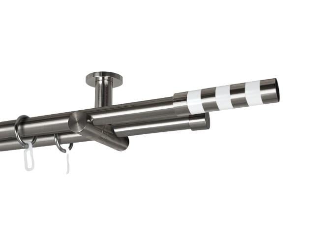 Карниз MStyle Сигма металлический двухрядный труба гладкая 19/19 мм потолочный 400 см Сталь (K030260)