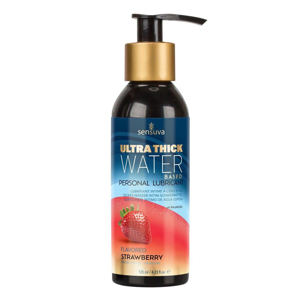 Змазка Sensuva UltraThick Water-Based Strawberry 125 мл (SO3234)