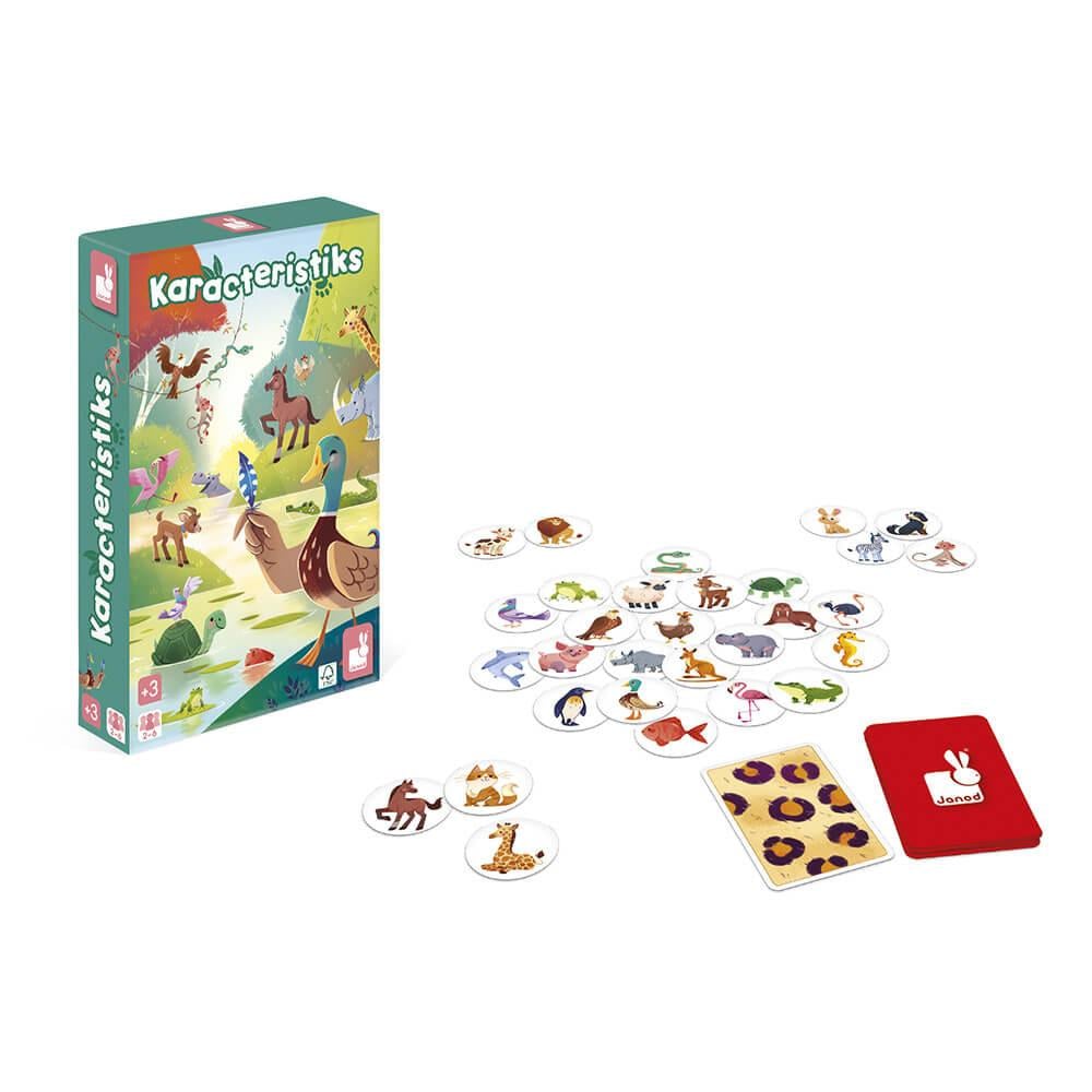 Настільна гра дитяча розвивальна Janod Характеристики тварин 2-6 гравців 3+ років (J02621)