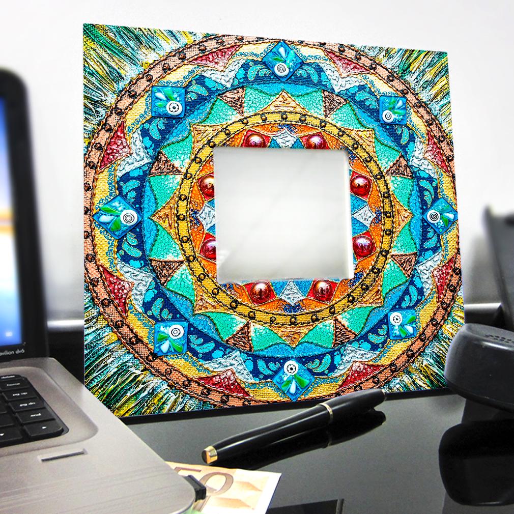 Зеркало декоративное Узор Мандала. Буддизм 260х260 мм (M04640) - фото 3 Зеркало декоративное Узор Мандала. Буддизм 260х260 мм (M04640) - фото 3