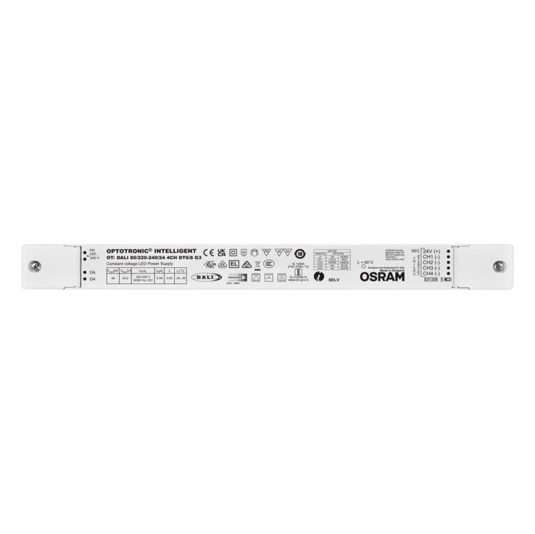 Драйвер Osram OTI DALI LED 80W 220-240V выходная 24V 4 канала DT6/8 (4062172274302) - фото 2 Драйвер Osram OTI DALI LED 80W 220-240V выходная 24V 4 канала DT6/8 (4062172274302) - фото 2