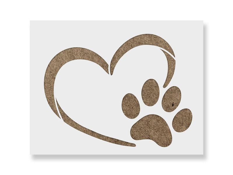 Трафарет многоразовый Heart 1 мм пластик 240х180 мм