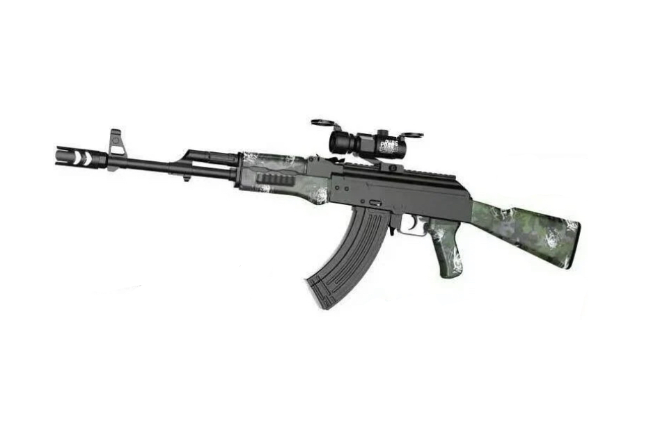 Автомат детский стреляет орбизами с глушителем на аккумуляторе зарядка/пули/прицел/защитные очки (12265977)