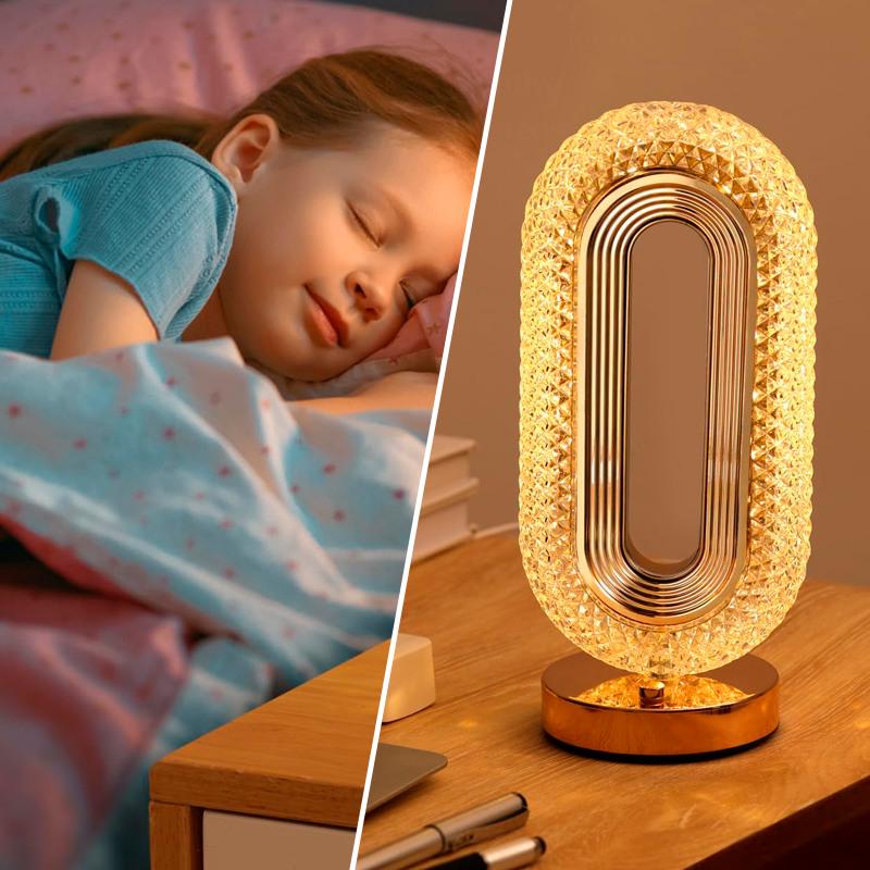 Настольная лампа светодиодная Crystal Lamp с сенсорным переключателем - фото 2